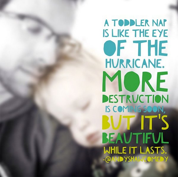 The joy of toddler naps